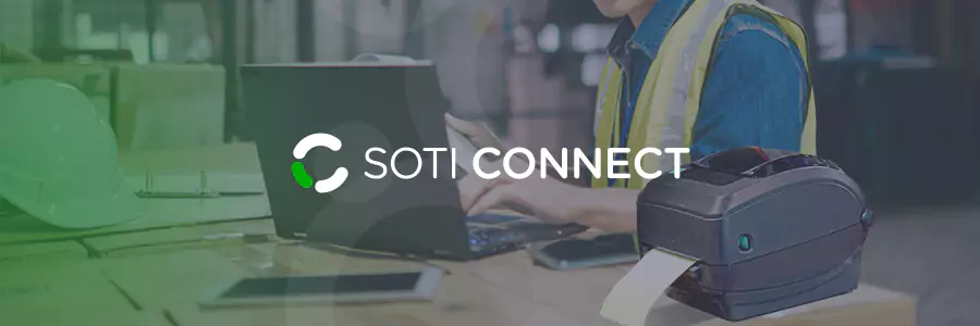 Laptop using SOTI Connect with printer